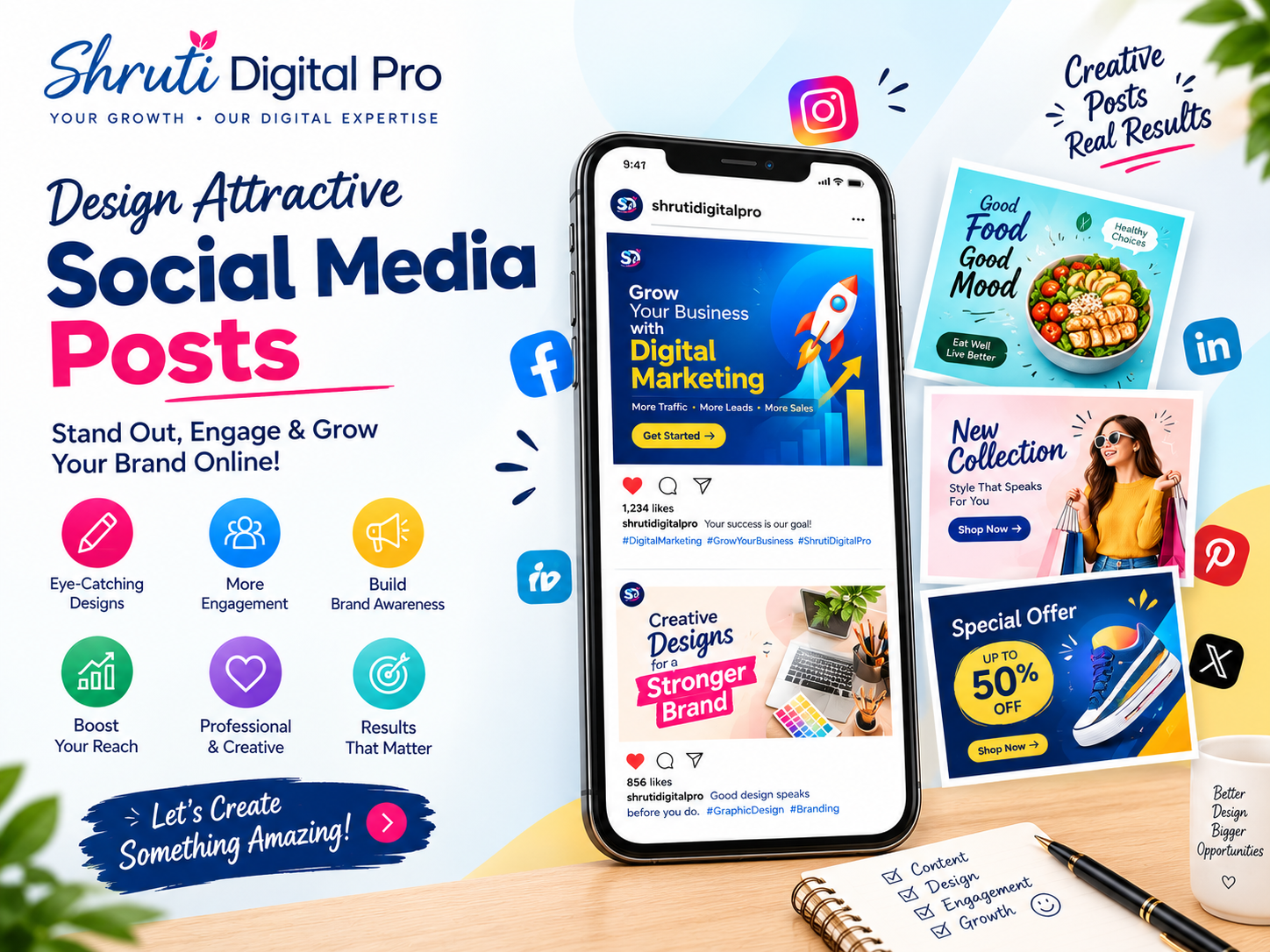 Read more about the article Design Attractive Social Media Posts